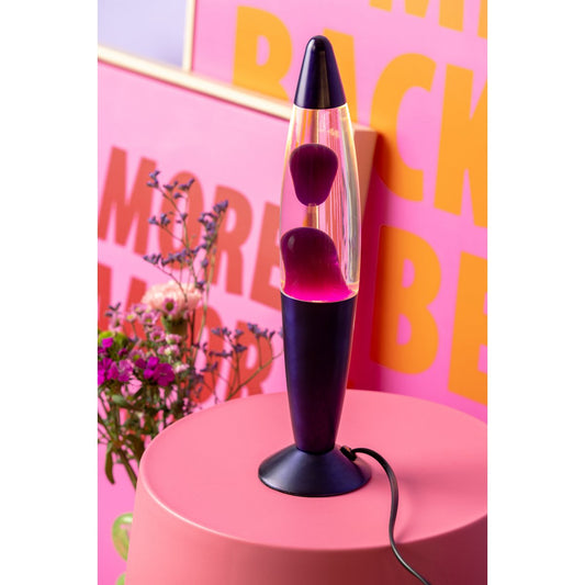 Lampa stołowa Funky Rocket Lava - fioletowa